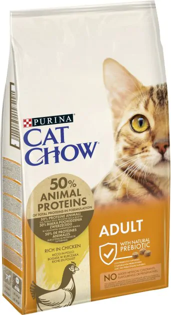 Сухий корм для котів Purina Cat Chow Adult з куркою та індичкою 15 кг