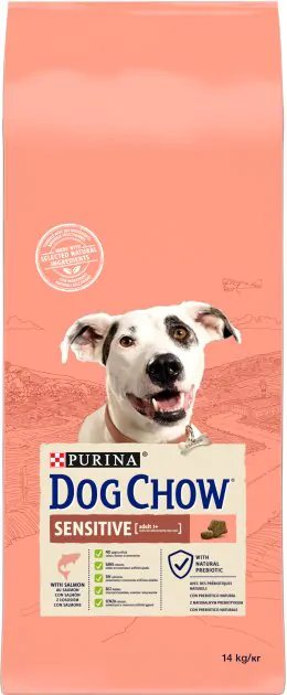 Сухий корм для собак з чутливим травленням Dog Chow Sensitive з лососем