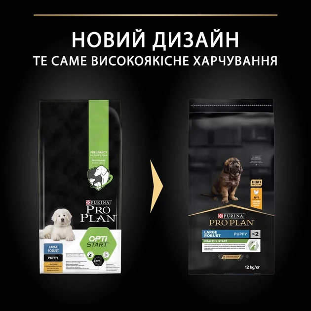 Сухий корм для цуценят великих порід Purina Pro Plan Dog Large Puppy Robust з куркою 12кг
