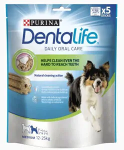 Ласощі для собак середніх порід Purina DentaLife Medium для здоров'я зубів і ясен 115 г