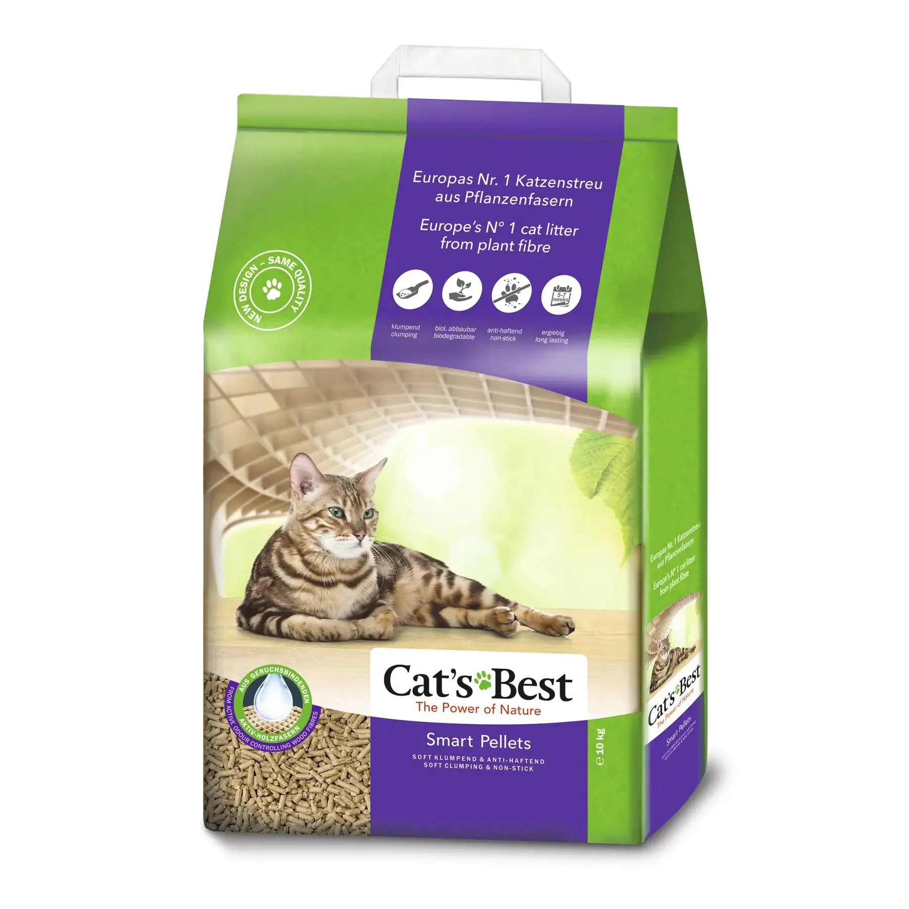 Наповнювач туалета для котів Cat's Best «‎Smart Pellets» (деревинний)