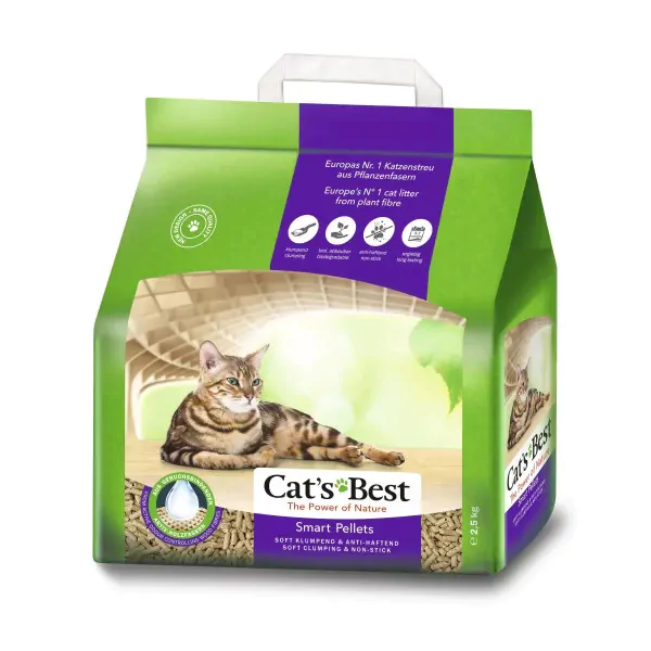 Наповнювач туалета для котів Cat's Best «‎Smart Pellets» (деревинний)