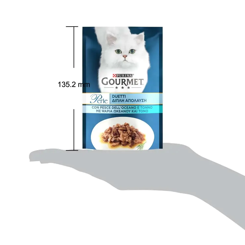 Вологий корм для котів Gourmet Perle pouch 85 г (океанічна риба та тунець)