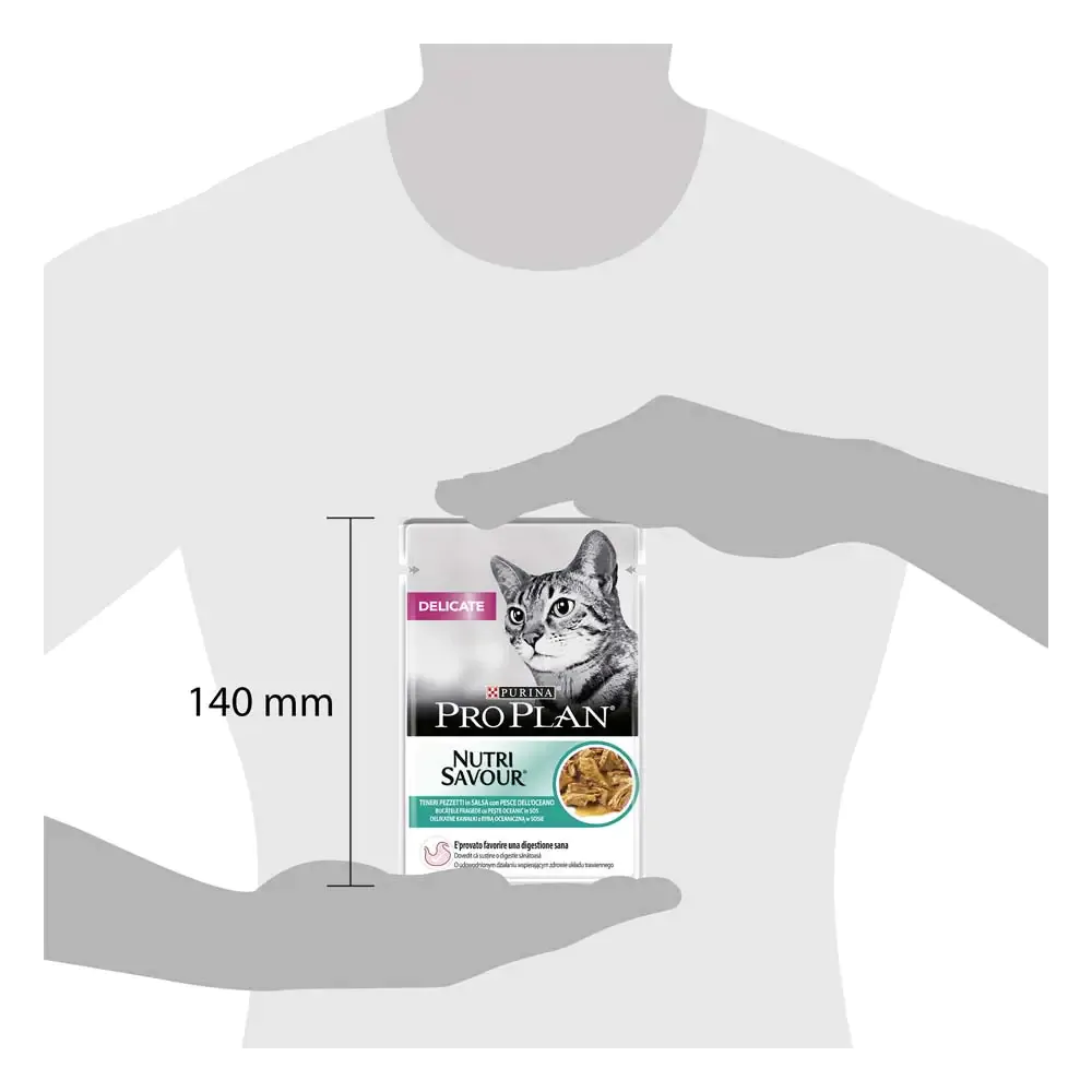 Вологий корм для котів ProPlan Delicate Cat pouch 85 г (океанічна риба)