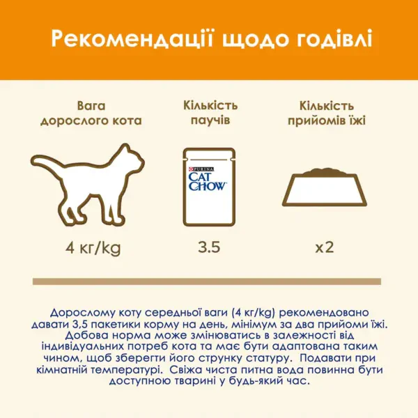 Вологий корм для котів Cat Chow Adult 85 г (лосось та зелена квасоля)