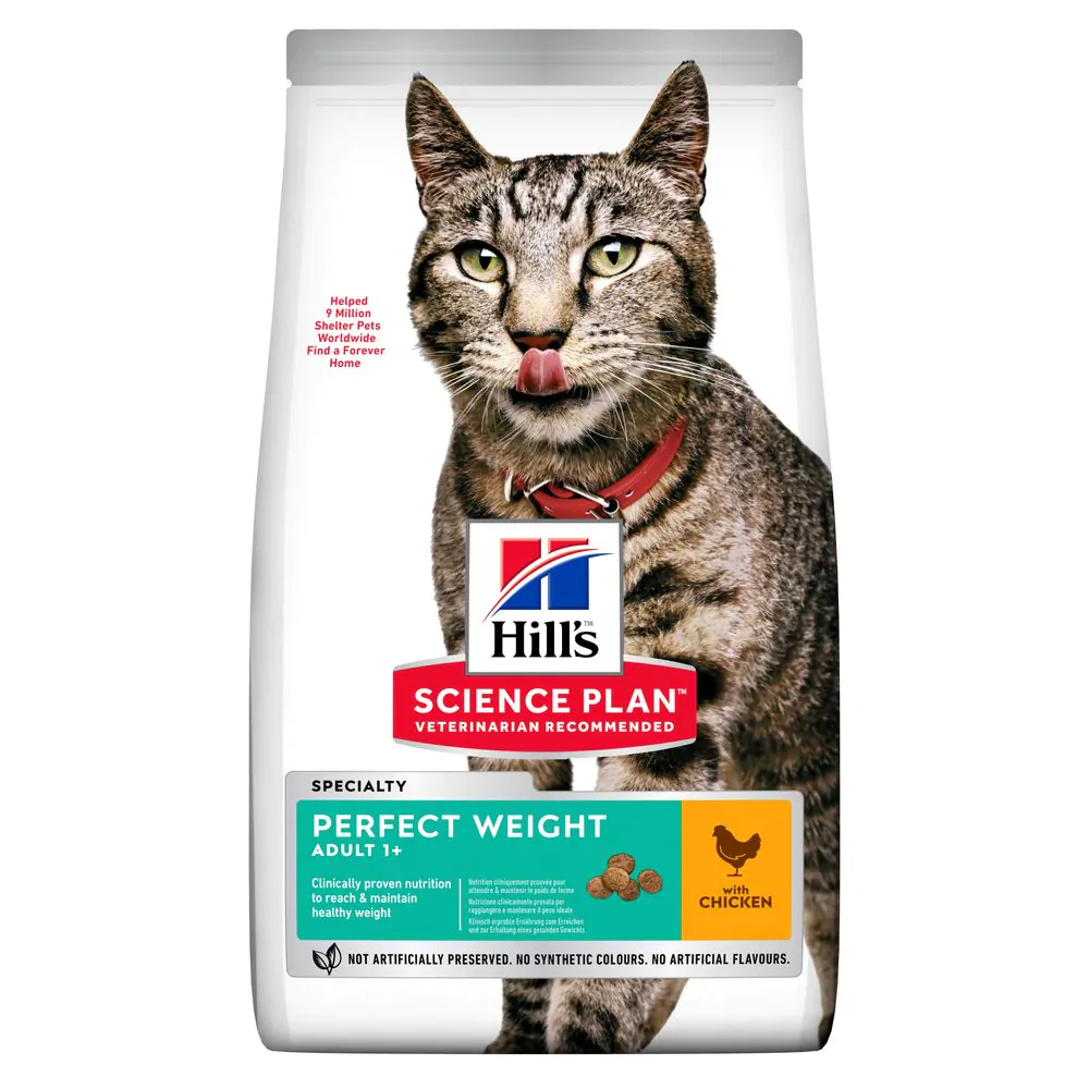 Сухий корм для котів для підтримання оптимальної ваги Hill's Science Plan Adult Perfect Weight з куркою