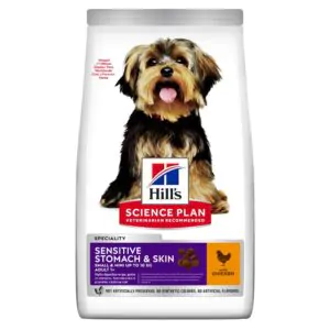Сухий корм для собак при чутливому ШКТ та шкірі Hill's Science Plan Adult Sensitive Stomach&Skin Small&MIni 1,5 кг