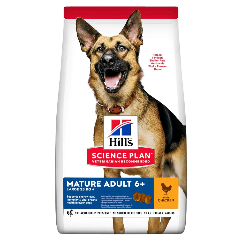 Сухий корм для собак великих порід Hill's Science Plan Mature Adult 6+ Large Breed 14 кг курка