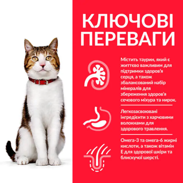 Сухий корм для зрілих котів 7+ років Hill's Science Plan Mature Adult 7+ з куркою