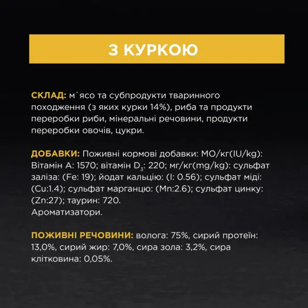 Вологий корм для кошенят Pro Plan Junior Chicken 85 г (курка)