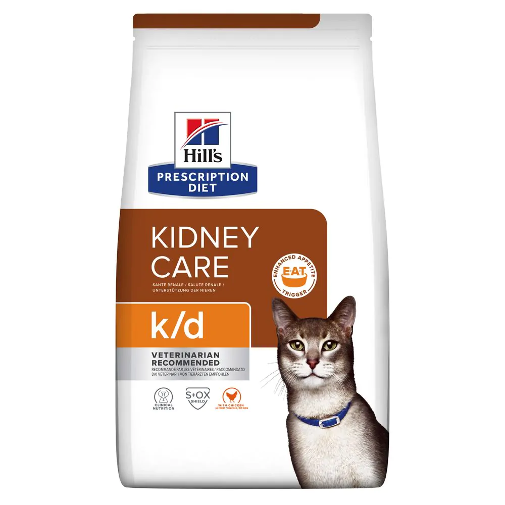 Сухий корм для котів для підтримання функції нирок Hill’s Prescription Diet k/d курка