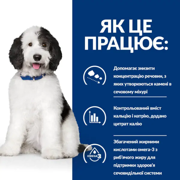 Сухий корм для собак для запобігання утворення струвітів Hill's Prescription Diet c/d