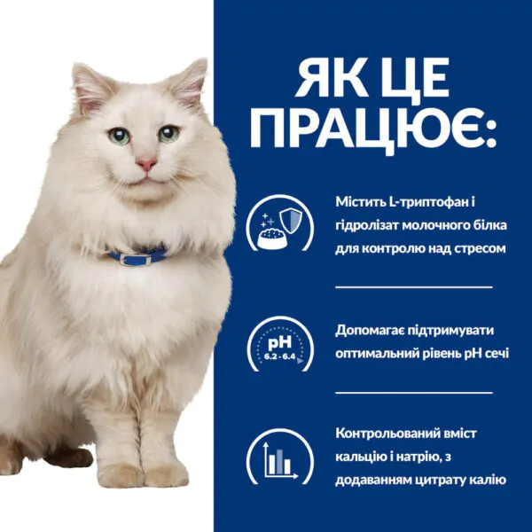 Сухий корм для котів при стресі Hill’s Prescription Diet c/d Stress