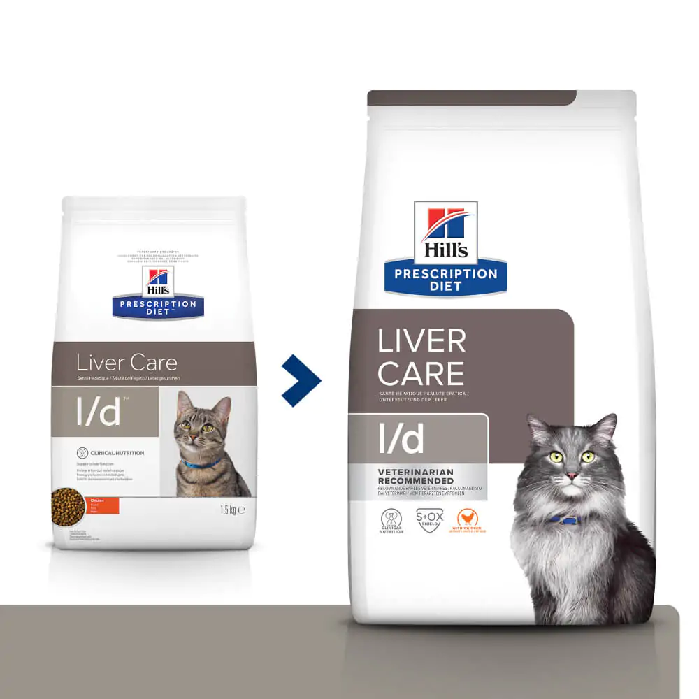 Сухий корм для котів підтримання функції печінки Hill’s Prescription Diet l/d 1,5 кг