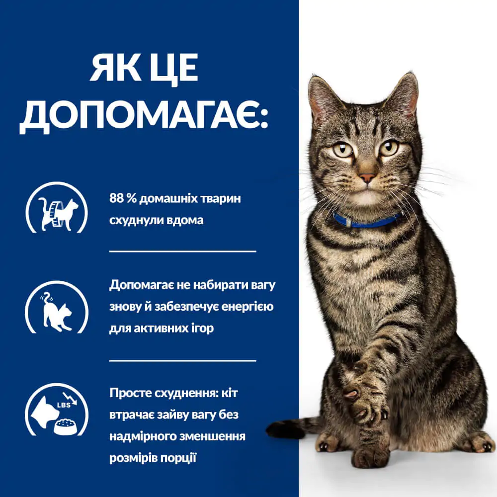 Сухий корм для котів для зниження ваги Hill’s Prescription Diet Metabolic