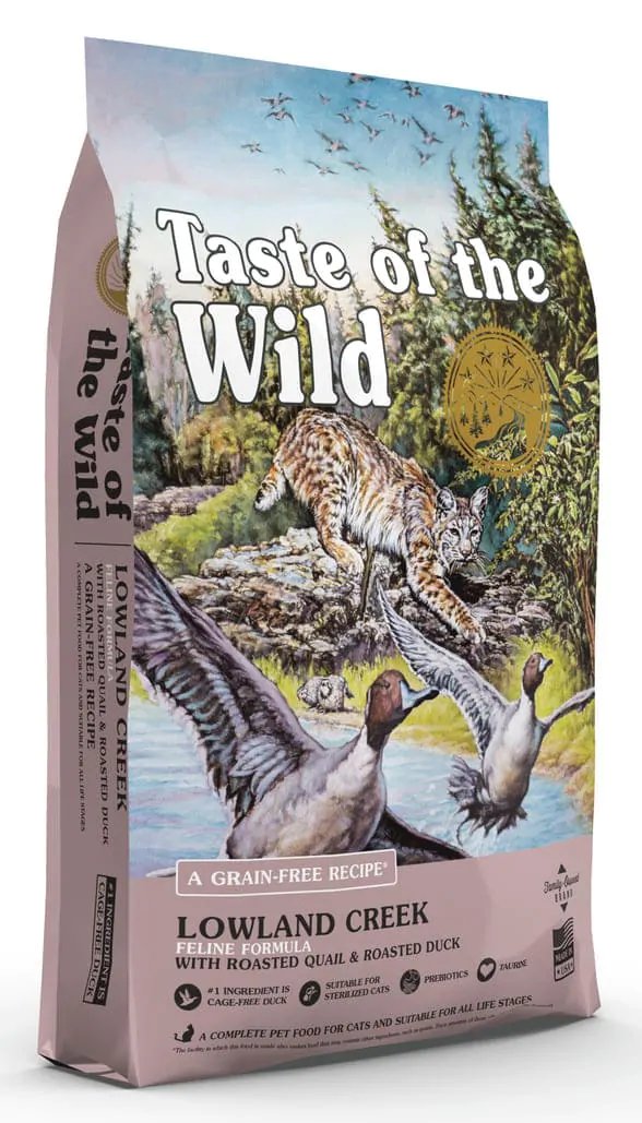 Taste of the Wild Lowland Creek Feline - корм для котів з перепілкою та качкою