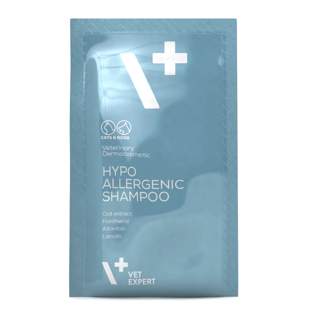 Гіпоалергенний шампунь для котів і собак Vet Expert Hypoallergenic Shampoo, саше 20х15мл
