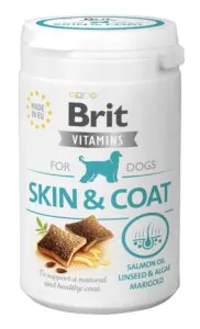 Вітаміни для собак Brit Vitamins Skin and Coat для шкіри і шерсті 150 г