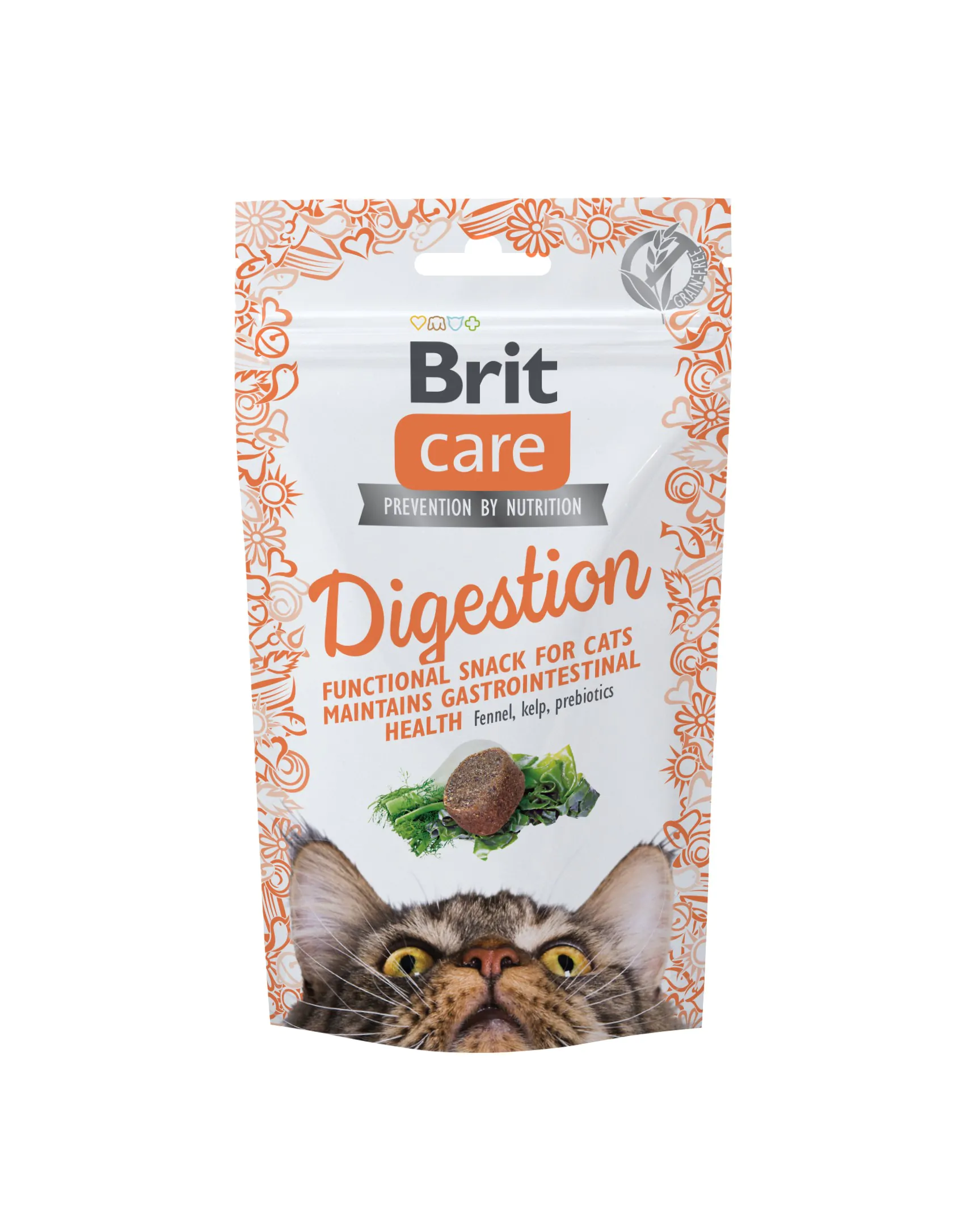 Ласощі для котів Brit Care Cat Snack Digestion з тунцем, 50 г