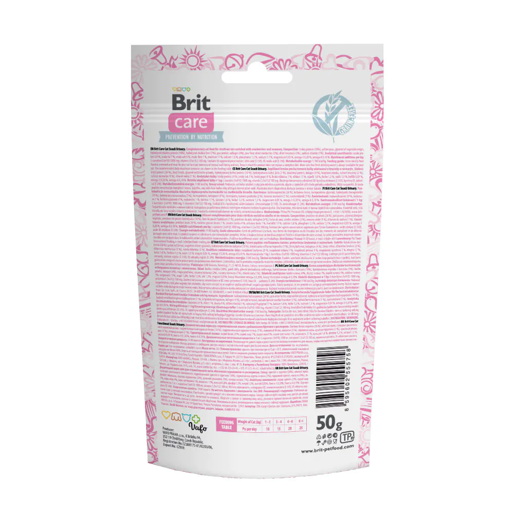 Ласощі для котів Brit Care Cat Snack Urinary з індичкою, 50 г