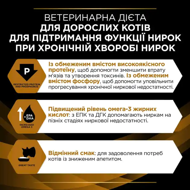 Сухий лікувальний корм для котів Purina Pro Plan Veterinary Diets NF Renal Function Advanced Care 5 кг