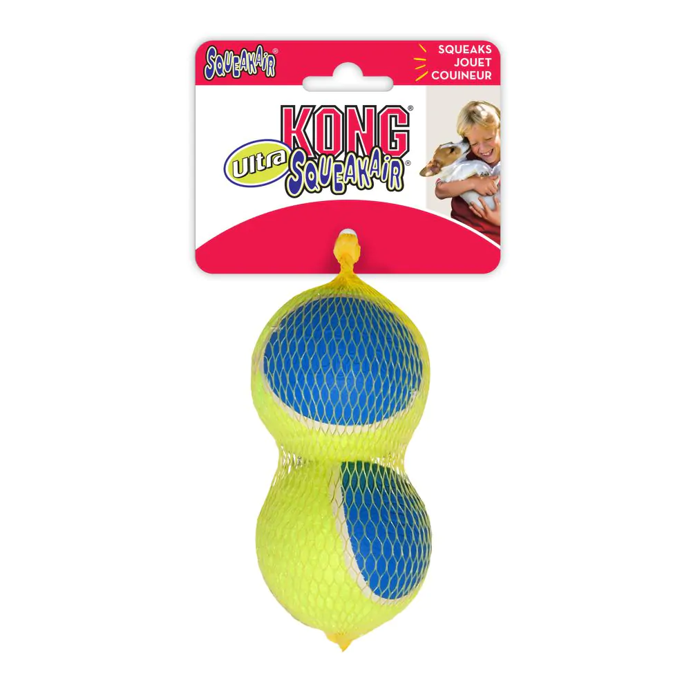 Іграшка KONG SqueakAir Ultra Balls м’яч-пискавка ультра для собак середніх і великих порід, L - 2 шт