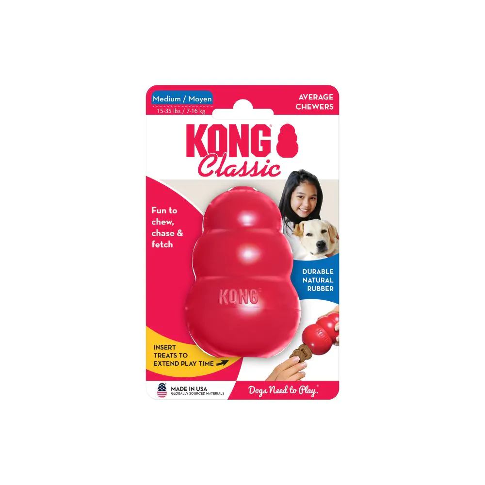 Іграшка KONG Classic груша-годівниця для собак середніх порід, M