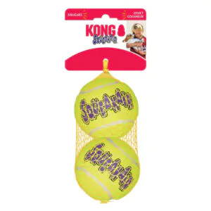 Іграшка KONG AirDog SqueakAir Ball повітряний тенісний м’яч для собак для собак середніх і великих порід, L - 2 шт