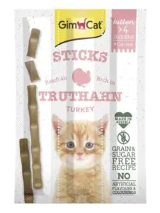 Ласощі для кошенят GimCat Gimpet Kitten М'ясні палочки 3 шт