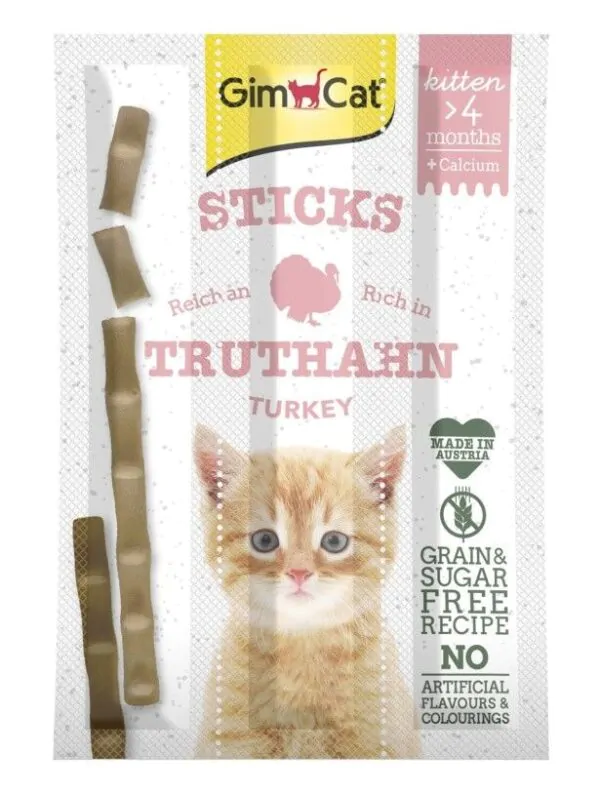 Ласощі для кошенят GimCat Gimpet Kitten М'ясні палочки 3 шт