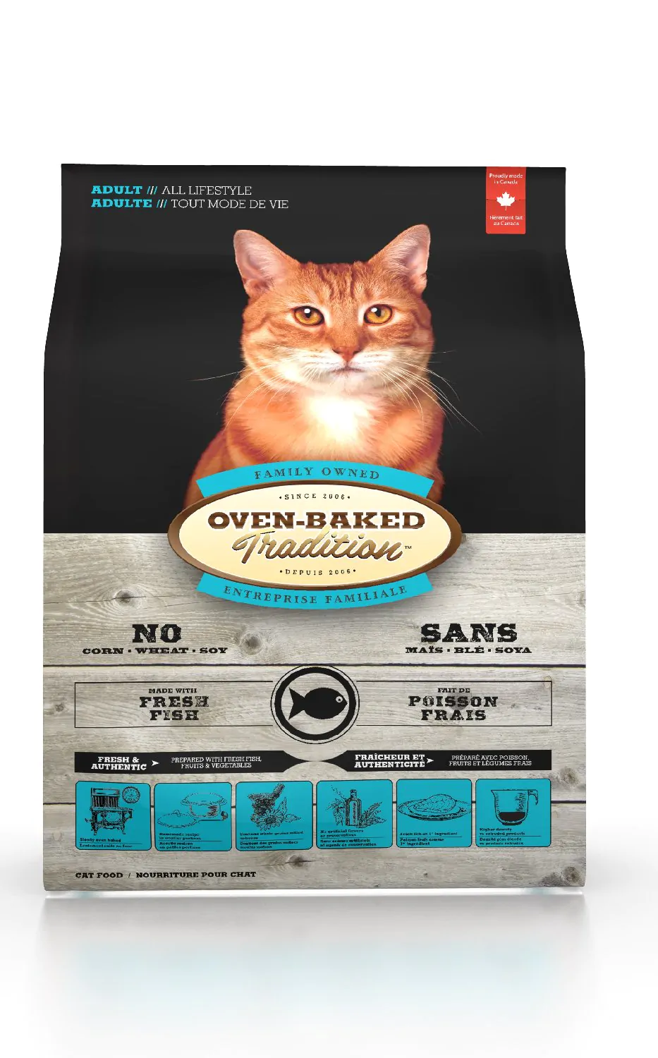 Сухий корм для котів Oven-Baked Tradition зі свіжого м’яса риби