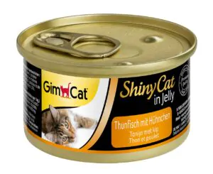 Вологий корм для котів GimCat Shiny Cat з тунцем та куркою в желе 70 г