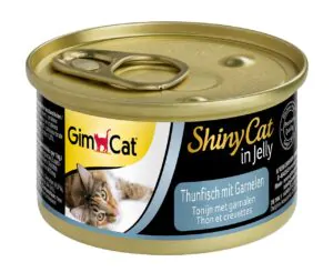 Вологий корм для котів GimCat Shiny Cat з тунцем та креветками в желе 70 г