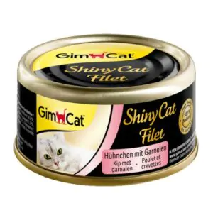 Вологий корм для котів GimCat Shiny Cat Filet з куркою та креветкою 70 г