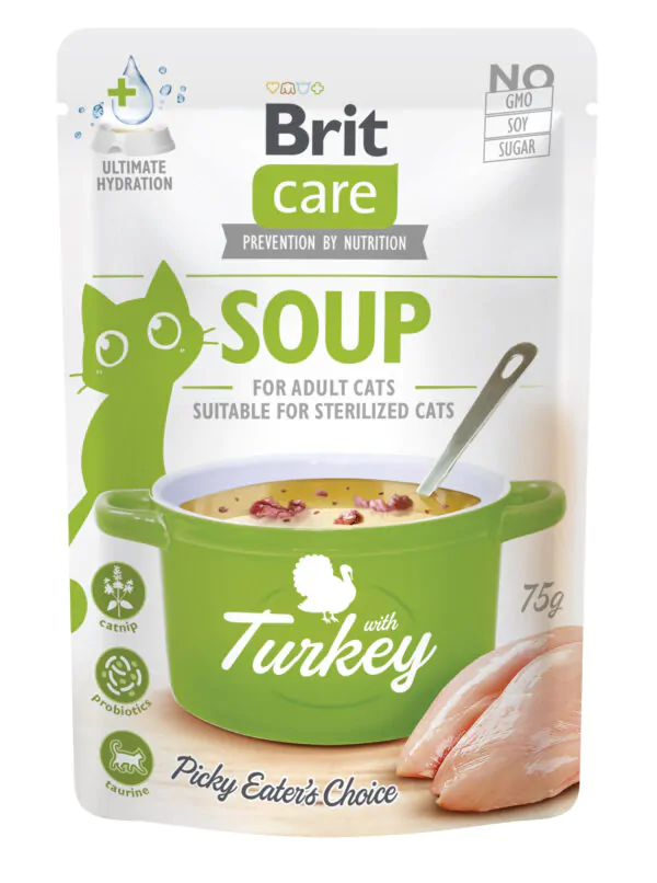 Brit Care Soup with Turkey - вологий корм для котів з індичкою 75 г