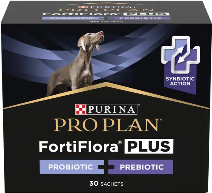Пробіотик з пребіотиком для собак та цуценят Purina Pro Plan FortiFlora Plus для підтримання міклофлори кишечника 30 x 2 г Пробіотик з пребіотиком для собак та цуценят Purina Pro Plan FortiFlora Plus для підтримання міклофлори кишечника 30 x 2 г