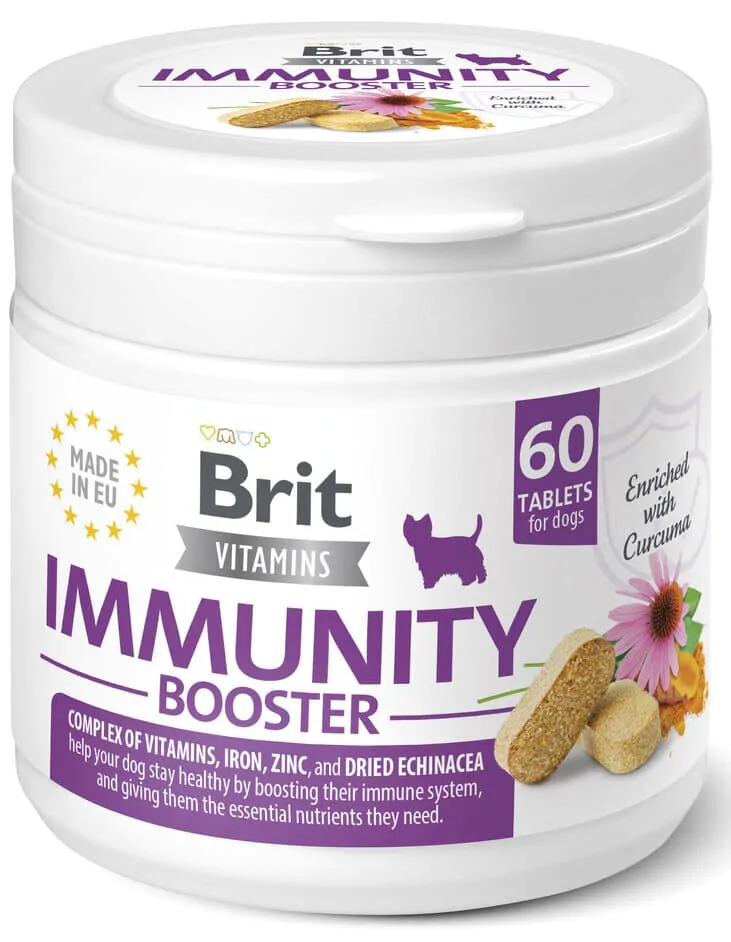Вітаміни для собак Brit Vitamins Immunity Booster 120 g для імунітету 60 таблеток