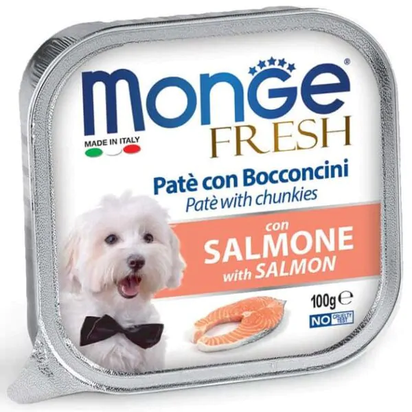 Вологий корм для собак Monge Dog Fresh з лососем 100 г