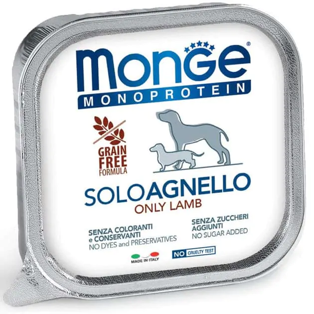 Вологий корм для собак Monge Dog Solo 100% ягня 150 г