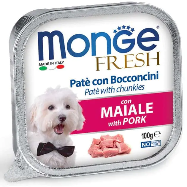 Вологий корм для собак Monge Dog Fresh з і свининою 100 г