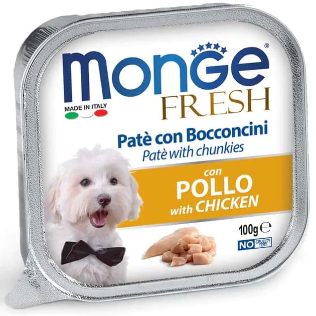 Вологий корм для собак Monge Dog Fresh з куркою 100 г