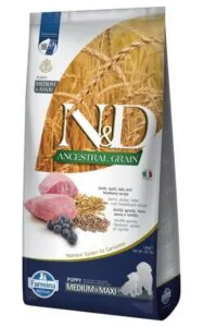 Farmina N&D Ancestral Puppy Medium & Maxi Lamb & Blueberry - сухий корм для цуценят 12 кг