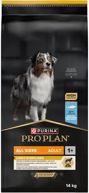 Сухий корм для собак Purina Pro Plan Dog Adult Light Sterilised White Fish 14 кг