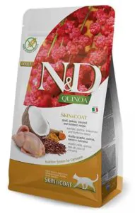 Farmina N&D Quinoa Cat Adult Skin & Coat Quail & Coconut - корм для котів