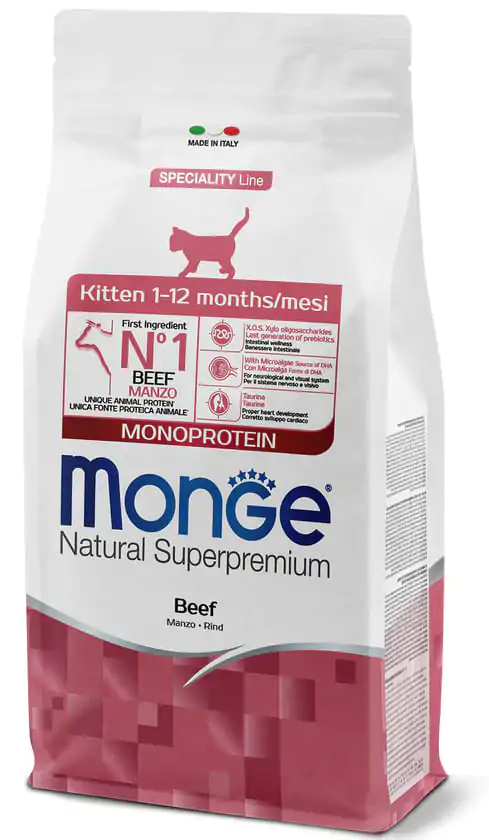 Monge Kitten Monoprotein Beef - сухий корм для кошенят з яловичиною