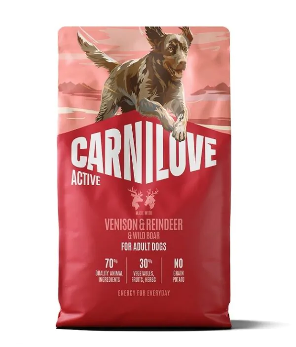 Carnilove Active Dog Venison Reindeer & Wild Boar – корм для cобак оленина і дикий кабан