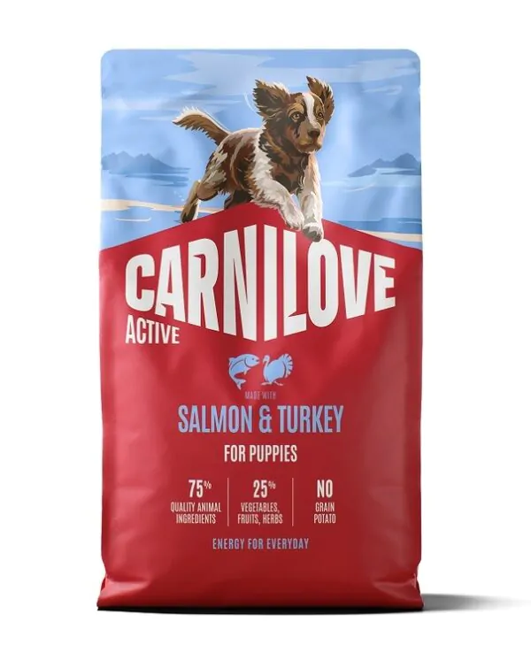 Carnilove Active Salmon & Turkey Puppy - корм для цуценят лосось та індичка