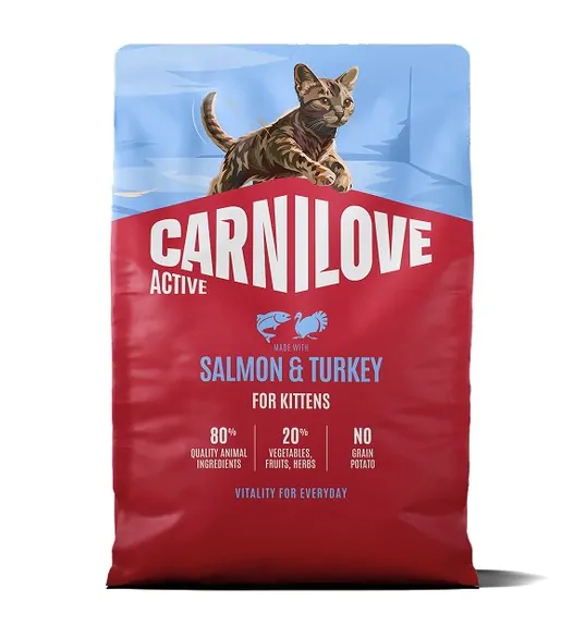 Carnilove Active Salmon & Turkey Kitten - сухий корм для кошенят лосось та індичка