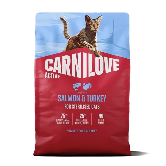 Carnilove Active Salmon & Turkey Sterilised - сухий корм для стерилізованих котів лосось та індичка