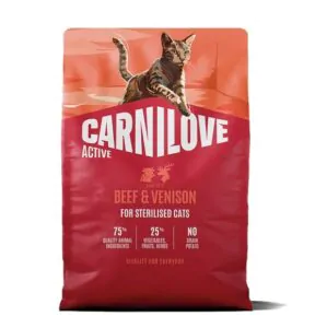 Carnilove Active Cat Beef & Venison Sterilised - корм для стерилізованих котів яловичина та оленина